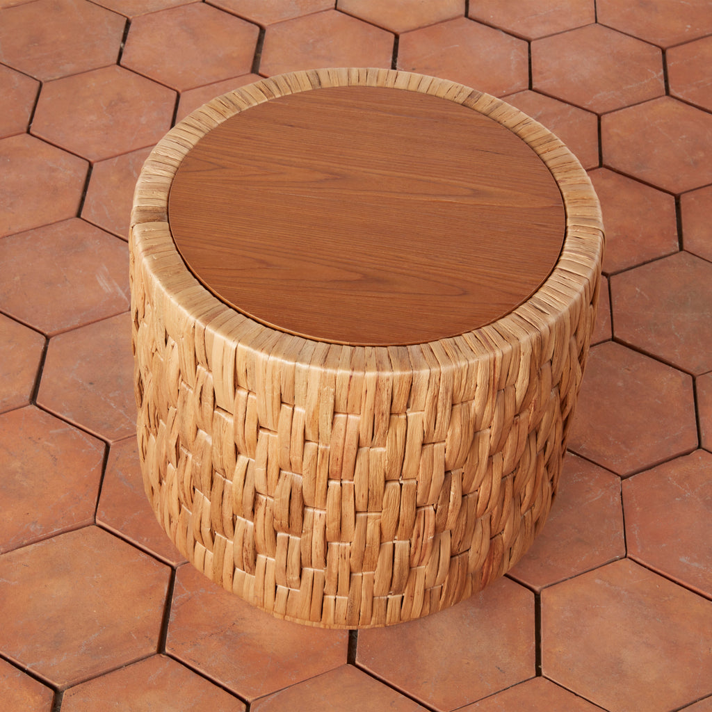 Table d'appoint tissée Puebla en naturel