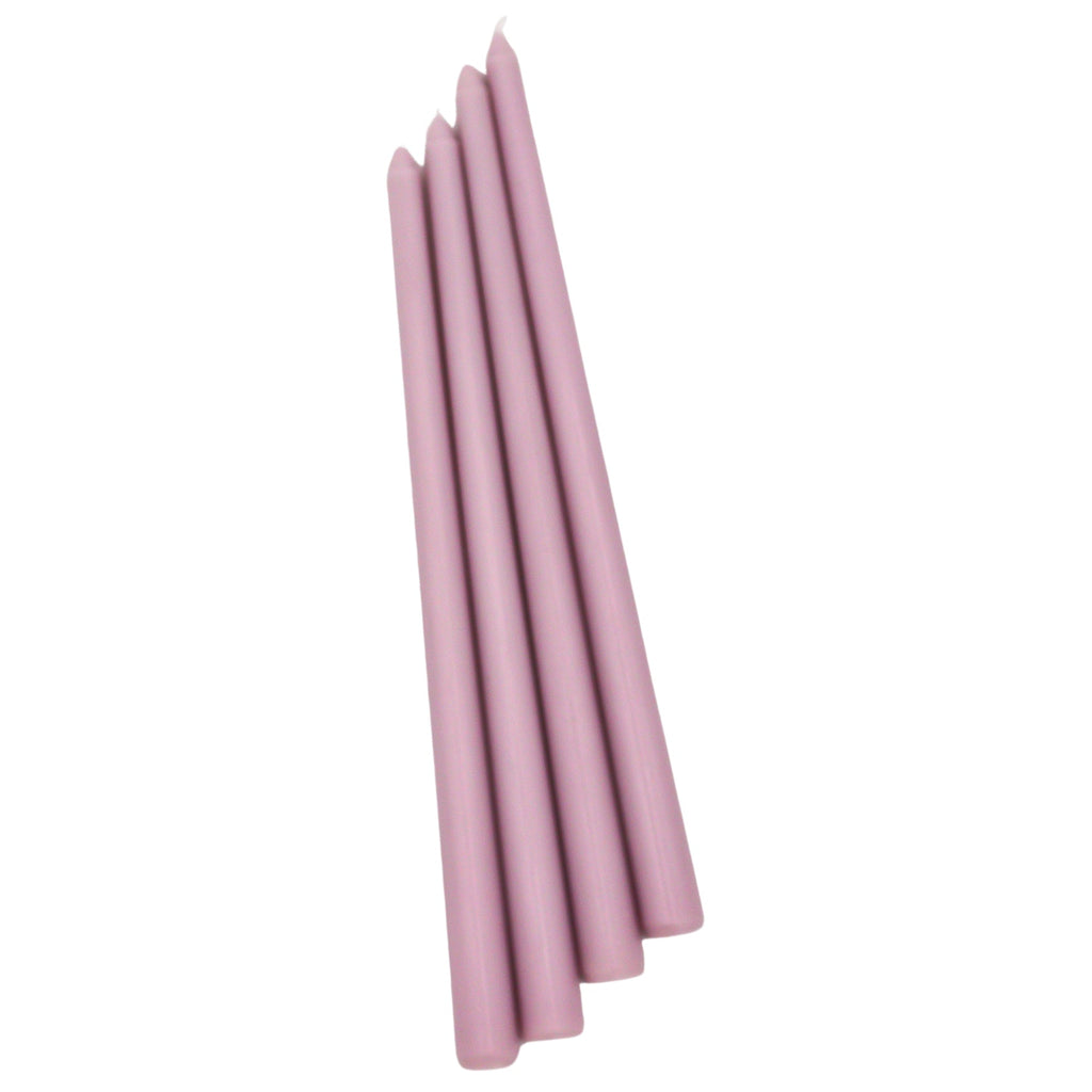 Bougie conique extra haute Hush couleur lilas (1 boîte de 25 bougies)