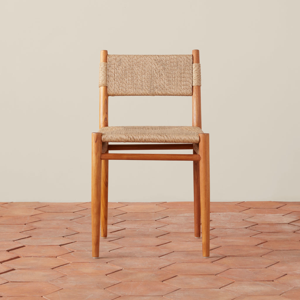 Chaise de salle à manger tissée d'intérieur et d'extérieur Alma