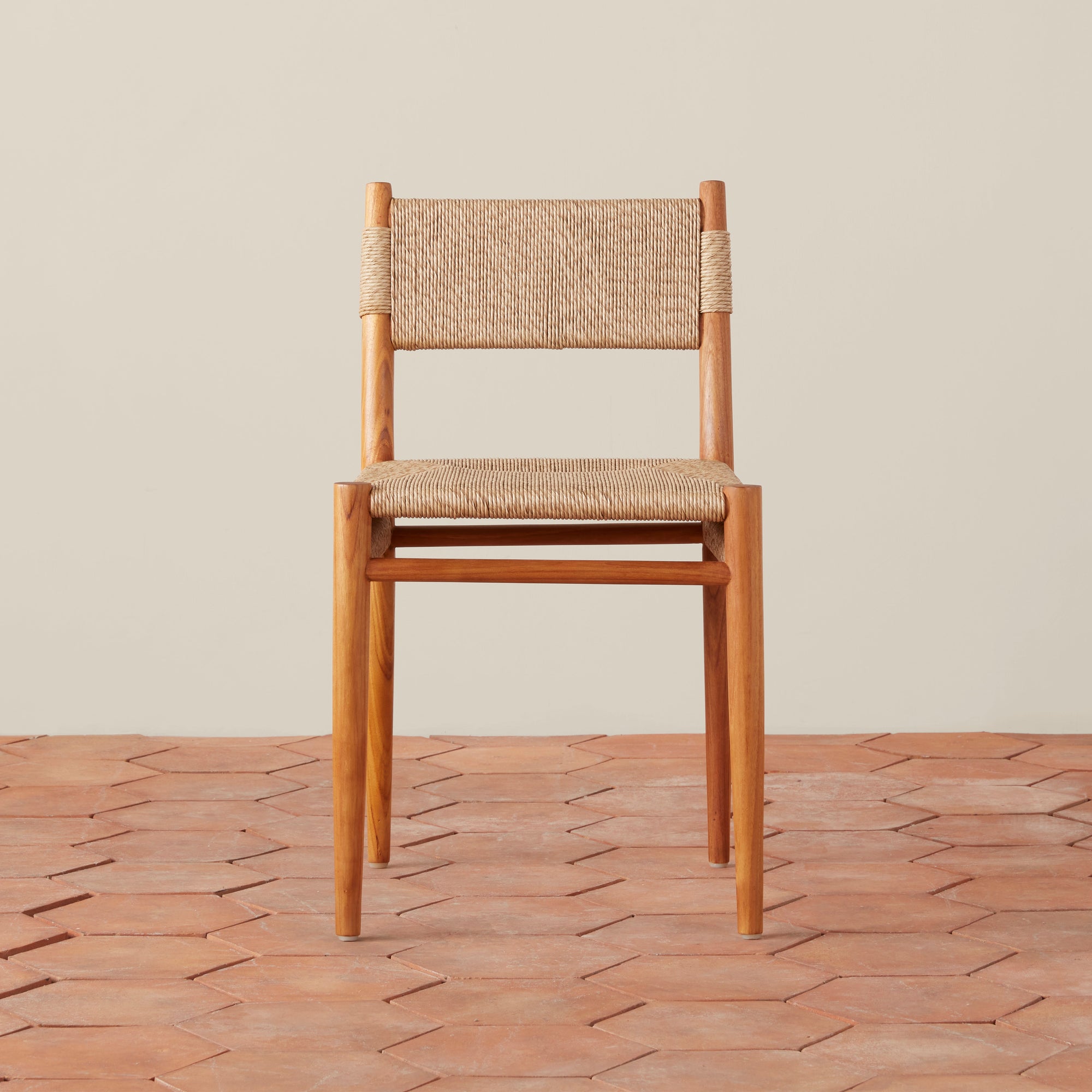 Chaise de salle à manger tissée d'intérieur et d'extérieur Alma