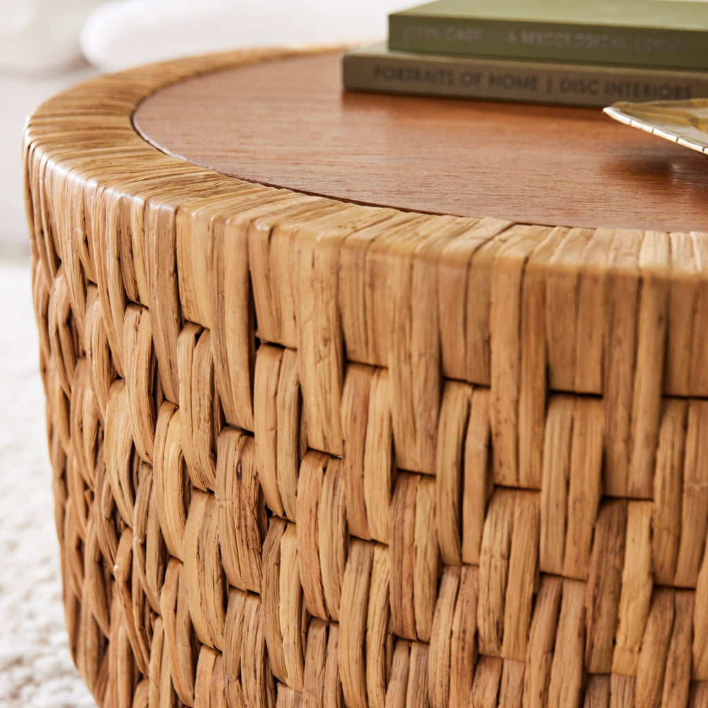 Table basse tissée Puebla en naturel