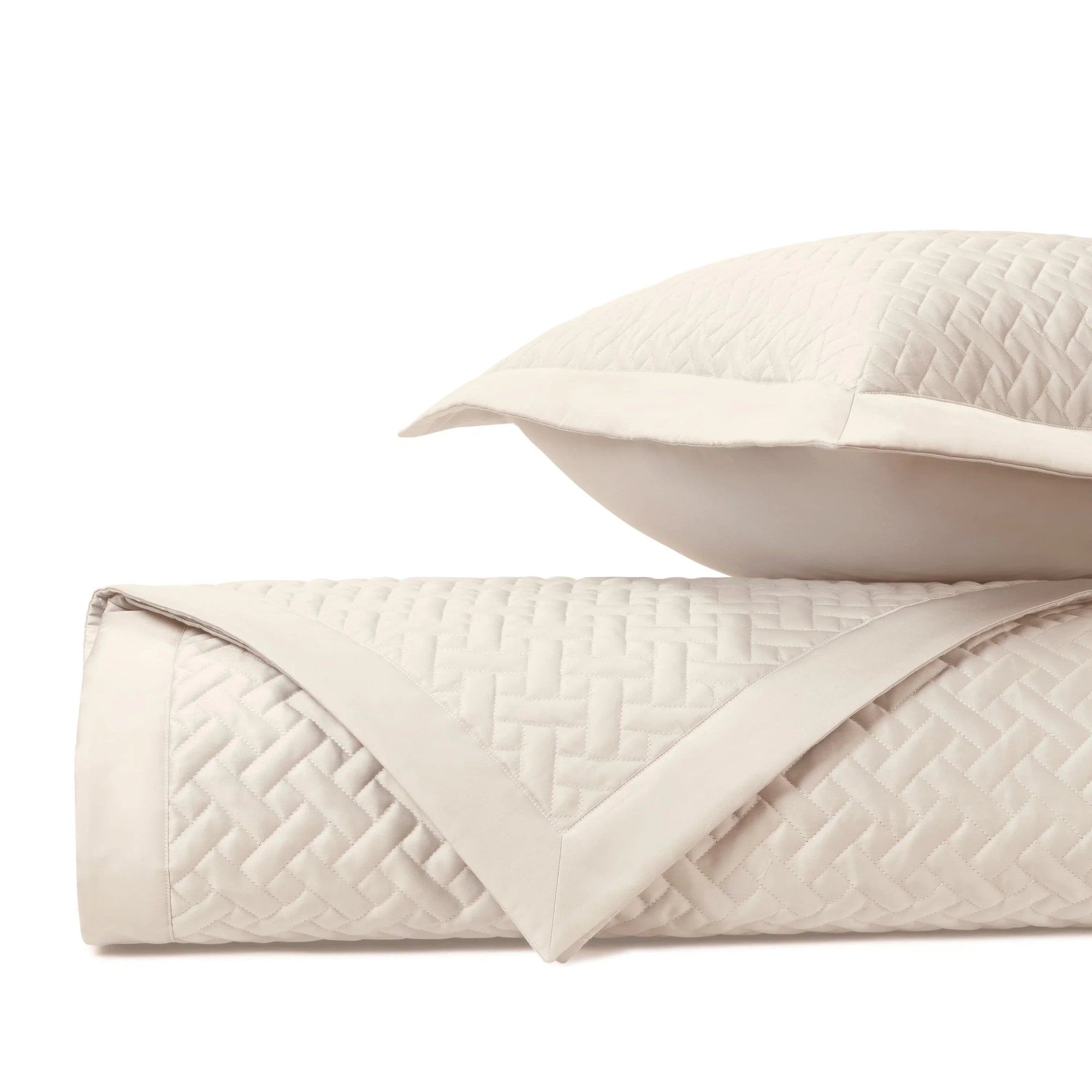 Ensemble de couvre-lit matelassé en toile de jute (euro)